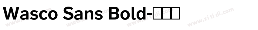 Wasco Sans Bold字体转换